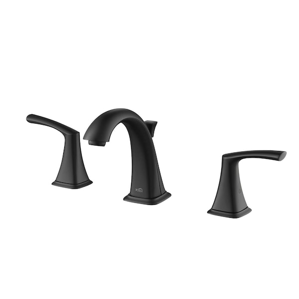 Kibi Stonehenge Bathroom Sink 8" Widespread Faucet with Drain Assembly KBF1015MB - main